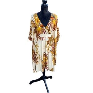 New York and Company Ladies Dolman/ Batwing Sleeves Tropical Vacation Size Med‎